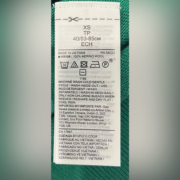 BANANA REPUBLIC Merino Wool Sweater, Size XS - Picture 6 of 6